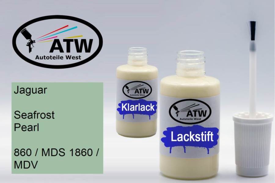 Jaguar, Seafrost Pearl, 860 / MDS 1860 / MDV: 20ml Lackstift + 20ml Klarlack - Set, von ATW Autoteile West.